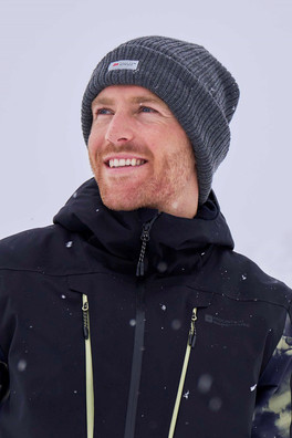 Thinsulate Knitted Mens Beanie - Dark Grey