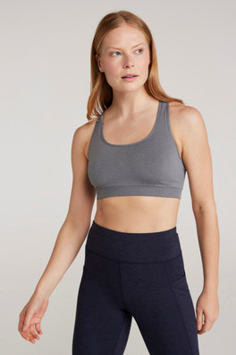 Womens Anti-chafe Seamless Bra - Charcoal