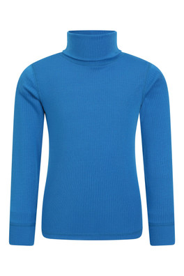 Talus Kids Roll Neck Top - Cobalt