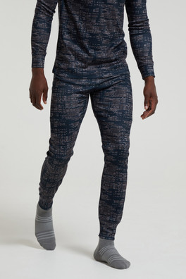 Talus Mens Printed Pants - Black