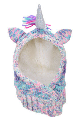 Kids Fleece Lined Character Balaclava - Violet