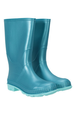 Plain Kids Wellies - Light Teal