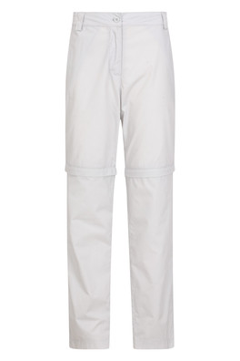Quest Womens Zip-Off Trousers - Light Grey