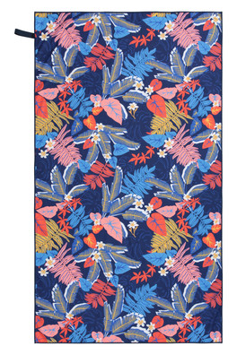 Printed Microfibre Towel - Giant - 150 x 85cm - Bright Blue