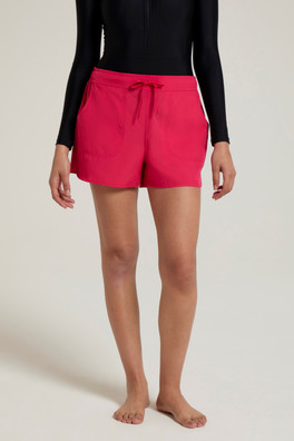 Womens Stretch Board Shorts - Coral