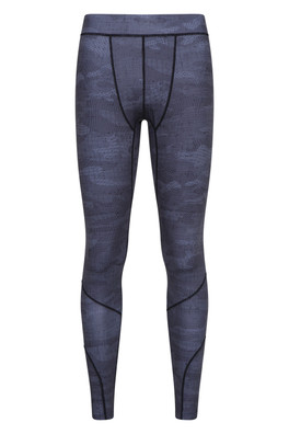 Mens Running Leggings - Jet Black