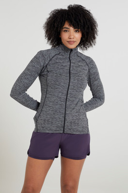 Bend & Stretch Womens Full-Zip Midlayer - Dark Grey