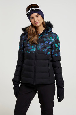 Veste de Ski Rembourrée Femme Avalanche - Noir