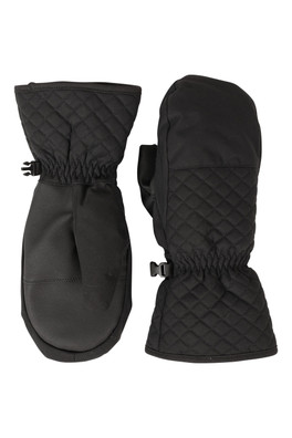 Arctic Mist Womens Waterproof Ski Mittens - Black