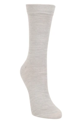 Merino Womens Quarter Length Liner Socks - Grey