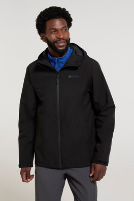 Covert Mens Waterproof Jacket - Black