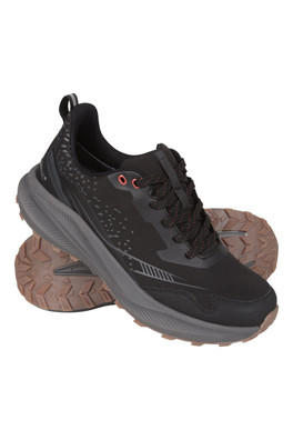Shadow Mens Waterproof Softshell Hiking Shoes - Jet Black