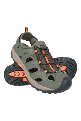 Rift Mens Drainage Mountain Warehouse Shandals - Khaki