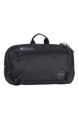 RFID Travel Bum Bag - Black