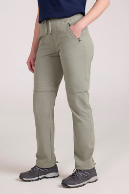Explorer Womens Zip-Off Trousers - Light Khaki