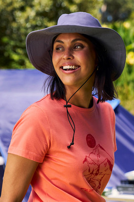 Womens Australian Brim Hat - Blue