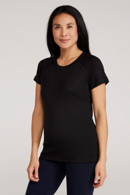 Talus Womens Thermal Tee - Black