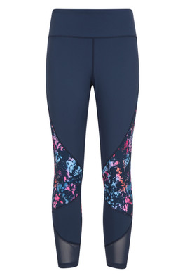 Power Patterned High-Waisted Womens Leggings - Wanderlust
