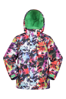 Mogal Printed Kids Ski Jacket - Mixed