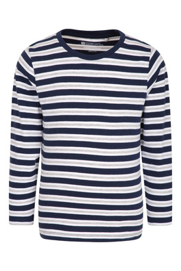 T-shirt Stripe Enfants - Bleu Marine