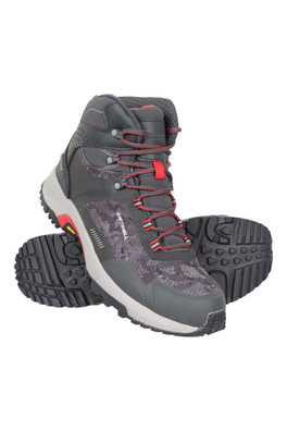 Extreme Spectrum Mens Waterproof Softshell Vibram Hiking Boots - Camouflage