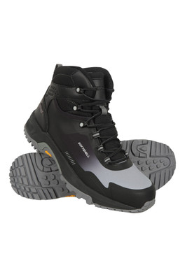 Extreme Spectrum Mens Waterproof Softshell Vibram Hiking Boots - Grey