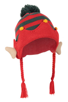Christmas Elf Pom-Pom Beanie - Green
