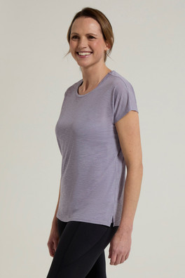 Double Layer Womens T-Shirt - Purple