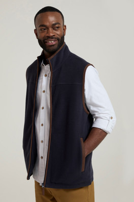 Rove Mens Fleece Gilet - Navy