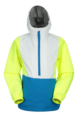 Colour Block Kids Water-Resistant Jacket - Blue