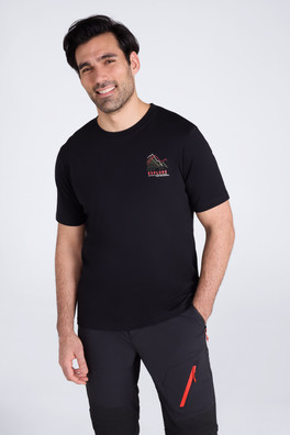 Tech Mountains Mens T-Shirt - Black