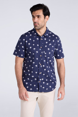 Preston Illustration Mens Shirt - Blue