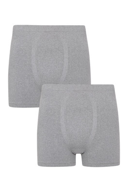 Mens Ski Seamless Boxers Multipack - Grey