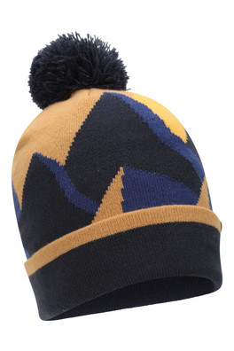 Everett Mountain Mens Beanie - Navy