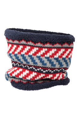 Graphic Ski Kids Snood - Bleu Marine