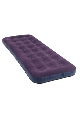 Single Flocked Air Bed - Dark Blue