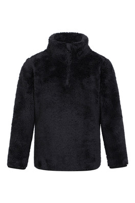 Teddy Kids Half-Zip Fleece - Black