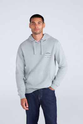 River Mens Hoodie - Light Blue
