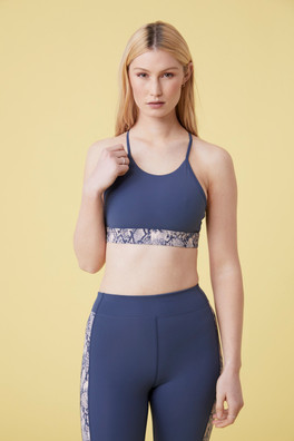 Vinyasa Womens Light Support Bra - Navy