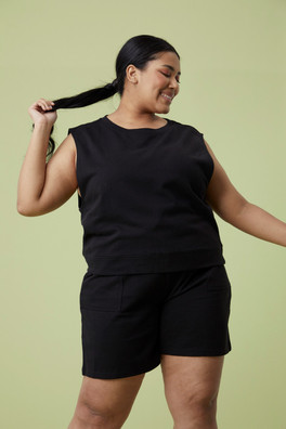 Infinity Longline short pour femme - Noir