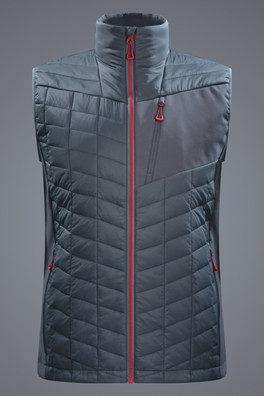 Ultra Siurana Mens Hybrid Softshell Gilet - Grey