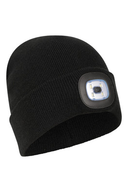 Highlands Mens Light Up Beanie - Black