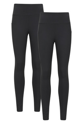 Blackout High Waisted Womens Leggings - Multipack - Black