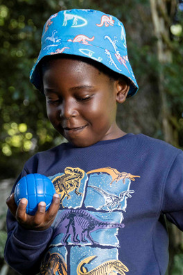 Chapeau de pluie imprimé pour enfant - Bleu