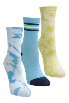 Lot de chaussettes Tie Dye pour enfant - Bleu Pâle