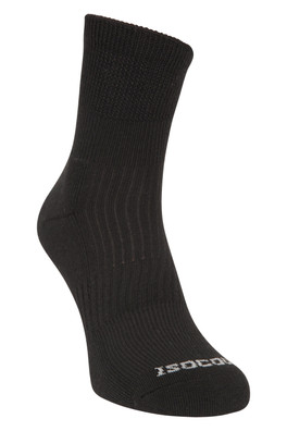 IsoCool Hiker Mens Quarter Length Socks - Black