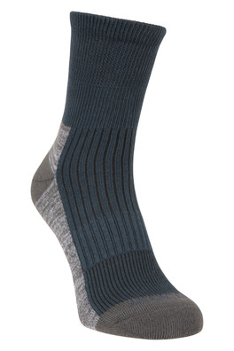 IsoCool Hiker Mens Quarter Length Socks - Navy