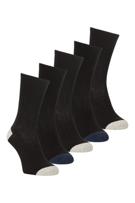 Lot de chaussettes Polygiene pour tous les jours pour homme - Noir Carbone