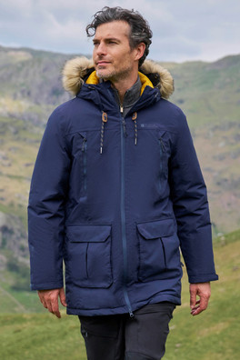Traverse Mens Hybrid Insulation Waterproof Jacket - Navy