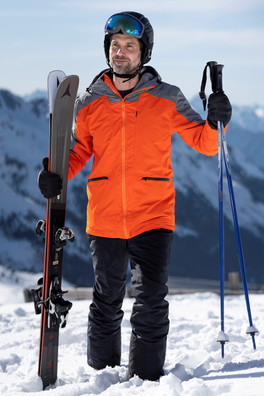 Orion Mens Ski Jacket - Orange